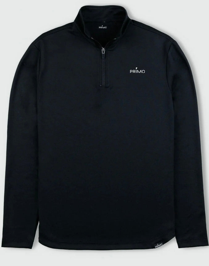 Primo Black Cursive Quarterzip