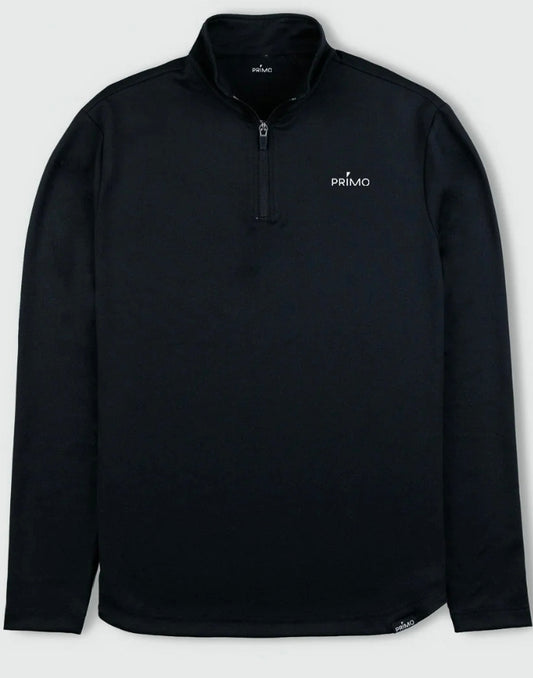 Primo Black Cursive Quarterzip
